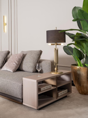 Ecksofa L form Wohnlandschaft Polstersofa Stoffsofa Grau Modern Sofa