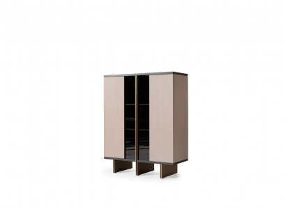 Barschrank Bar Vitrine Schrank Holz Wohnzimmer Weinschrank Modern