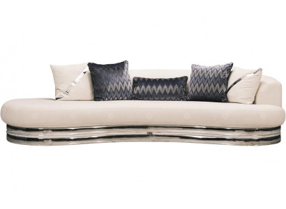 Dreisitzer Couch Sofa 3 Sitzer Polstersofa Stoffsofa Moderne Weiß