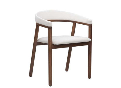 Esszimmerstuhl Weißer Holzstuhl Moderner Einsitzer Armlehnen Stuhl Stühle