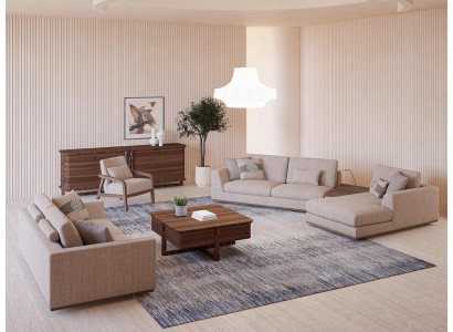 Luxus Sofagarnitur Ecksofa L-Form Zweisitzer Sofa Luxus Sessel Polstermöbel