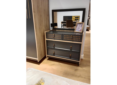 Exklusives Design Kommode mit Spiegel Schlafzimmer Kommode Design Schrank