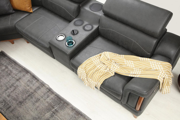 Ecksofa Luxus Sofa L-Form Neu Möbel Wohnzimmer Designer Modern Textil