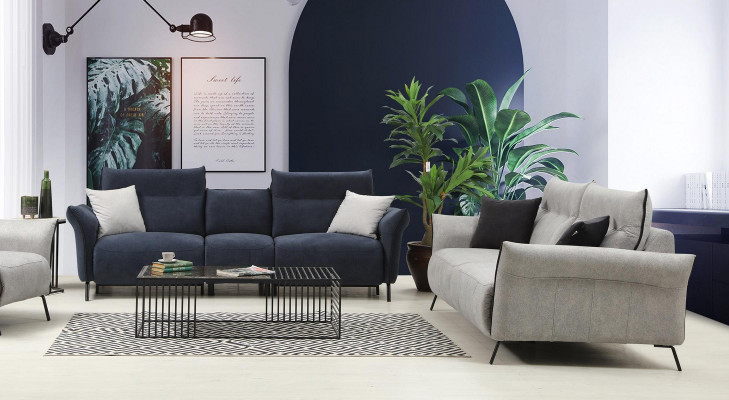 Sofagarnitur Set 2 tlg Sofa Couch Polstersessel Modern Designer Luxus Möbel