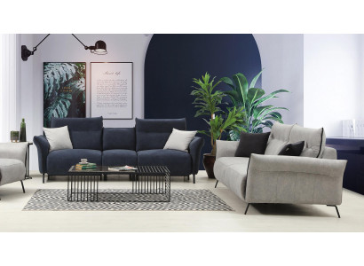 Sofagarnitur Set 2 tlg Sofa Couch Polstersessel Modern Designer Luxus Möbel