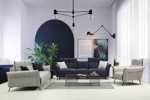 Sofagarnitur Wohnzimmer Sofa Set Polster Möbel Luxus Sessel Modern Design Neu