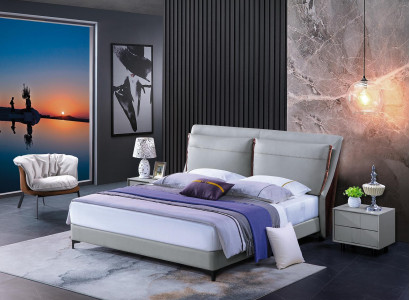 Luxus Schlafzimmer Bett Nachttisch 3 tlg. Set Design Betten Beistelltische Neu