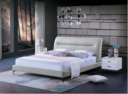 Bett Polster Design Luxus Doppel Hotel Betten Leder Schlaf Zimmer Luxus