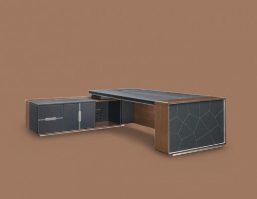 Eckschreibtisch Büro Chef Zimmer Möbel Design Schreibtische Deko Praxis