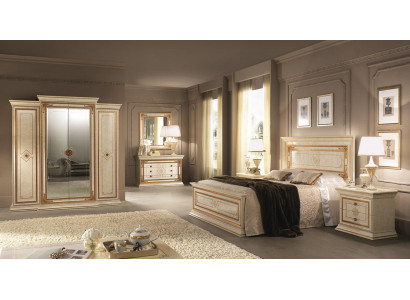 Schlafzimmer Italienische Möbel Set Luxus 6tlg. Bett Betten Schrank Kommode Neu
