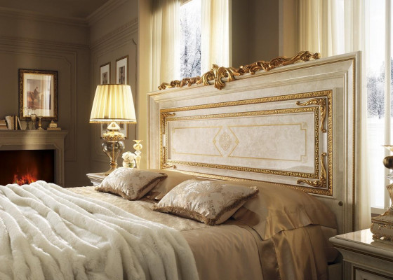 Schlafzimmer Italienische Möbel Set Luxus 6tlg. Bett Betten Schrank Kommode Neu