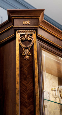 Wandschrank Wohnwand RTV Designer Möbel Wohnzimmer Vitrine Vitrinen