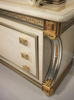 Buffet Anrichte Kommode Spiegel Echte Handarbeit Barock Rokoko arredoclassic