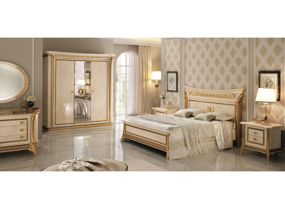Bett 2x Nachttisch 3 tlg. Schlafzimmer Set Möbel Modern Betten arredoclassic neu