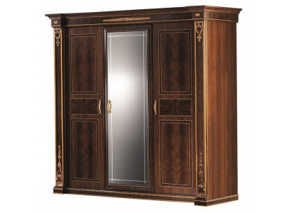 Schlafzimmer Kleiderschrank 3 türiger Holz Wandschrank Schrank arredoclassic neu