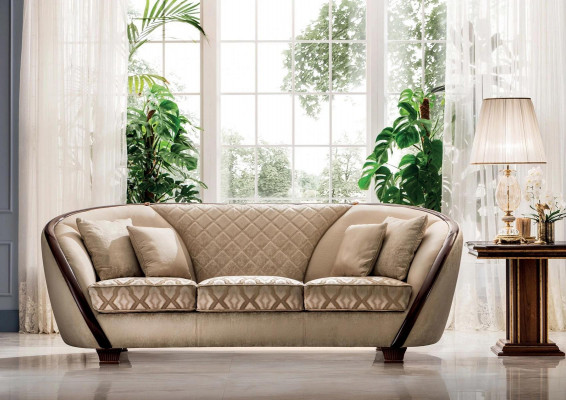 Sofa Couch Polster 3 Sitzer Textil Sofas Couchen Sitz Garnituren Design Club
