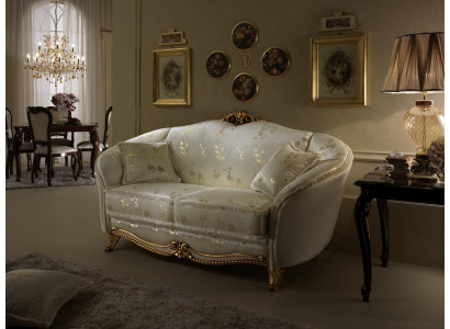 Klassische 2 Sitzer Couch Polster Sofa Sitz Couchen Italien Design arredoclassic