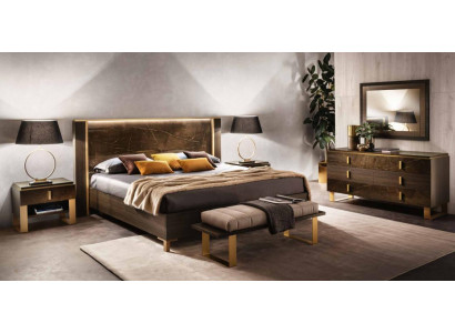 Bett Schlafzimmer Set Design Modern Luxus 2x Nachttisch Italienische 3tlg