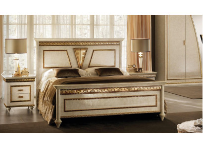 Bett Polster Design Luxus Doppel Hotel Betten Holz Schlaf Zimmer arredoclassic
