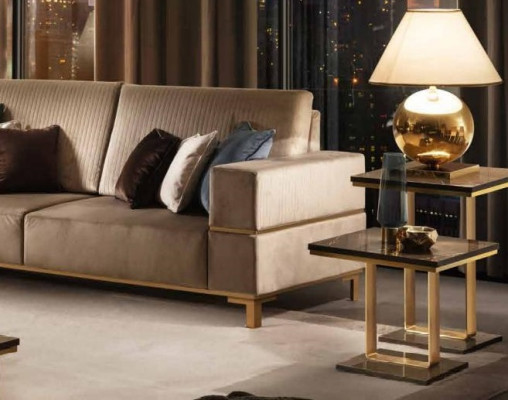 Edler Designer Couchtisch Beistelltisch Sofa Wohnzimmer Tisch Tische Edelstahl