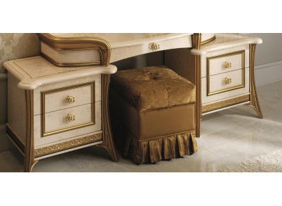Sitz Polster Bank Polster Sitz Hocker Bank Textil Stoff Holz Stil arredoclassic