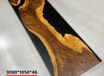 Epoxid harz esstisch echtes holz massive möbel wasserfall giessharz epoxy tisch
