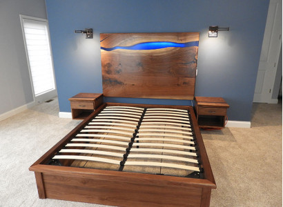 Wasserfall Wandpaneel epoxid harz Platte epoxy Paneel echtes holz verkleidung