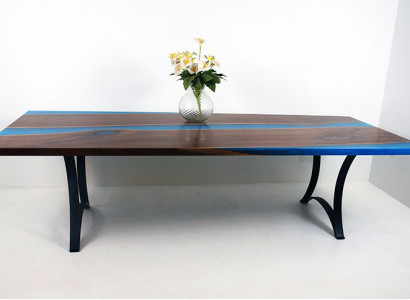 Moderne Tische Esstisch Meer Design Tisch Harz Fluss Möbel 220x90 Epoxid Ozean