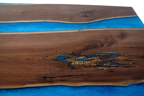 Moderne Tische Esstisch Meer Design Tisch Harz Fluss Möbel 220x90 Epoxid Ozean