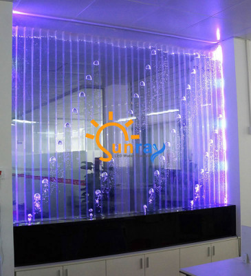 Moderne Trennwand Wasser Dekorative Wände LED Wasserwand Beleuchtete Wand