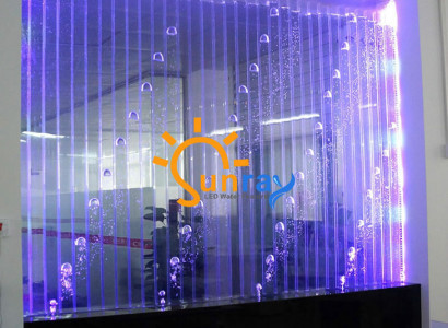 Moderne Trennwand Wasser Dekorative Wände LED Wasserwand Beleuchtete Wand