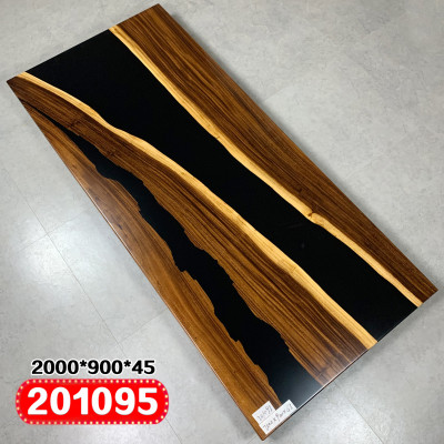 Epoxid harz esstisch echtes massiv holz möbel wasserfall epoxy tisch 200x90 Neu