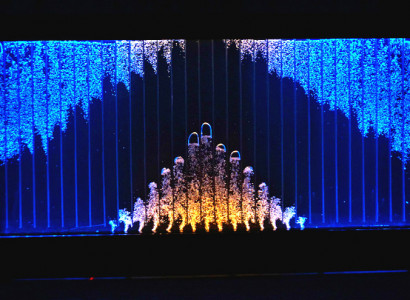 Moderne Trennwand Wasser Wände LED Wasserwand Dekorative Beleuchtete Wand