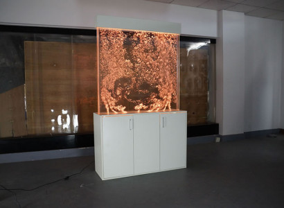 Trennwand Regal Schrank Wasserwand Dekorative Säule Wände Waterwall LED