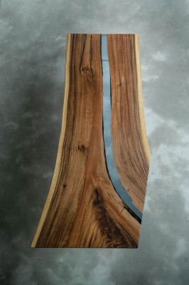 River Table Epoxidharz Couchtisch Massiv Tische 240x100 Flusstisch