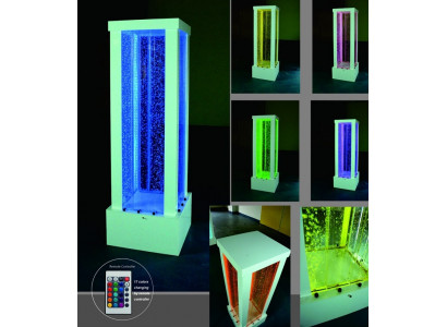 Wasser Säule 60x200cm Wasserwand Säulen Wand Trennwand Led