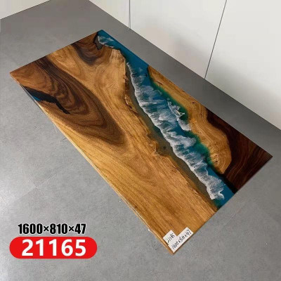 Esstisch River Table Massiv Tische 160x81 Flusstisch Meer Waterfall
