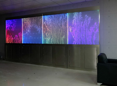 Moderne Trennwand Wasser Wände LED Wasserwand Beleuchtete Wand