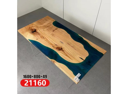 Fluss Tische Esstisch Design Tisch Moderne Möbel 160x80 Epoxid Harz