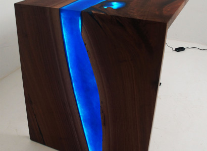 Maßanfertigung Tisch Epoxidharz Epoxy Resin Fluss Tische Echtes Holz Preis 1qm