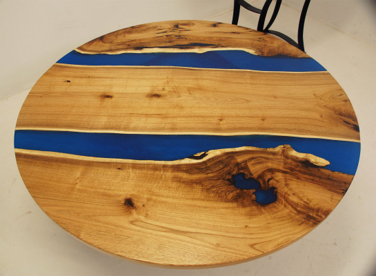 Epoxy Fluss Maßanfertigung Tisch Epoxidharz Echtes Holz Preis 1qm Tische Resin