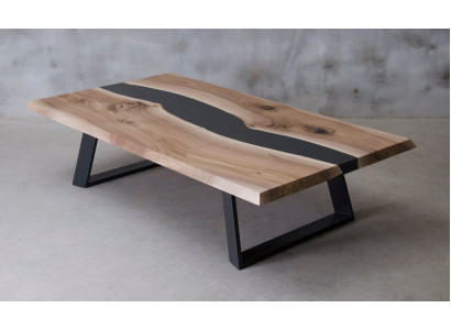Epoxidharz tisch Holz Couchtisch Handarbeit Massive Wohnzimmer Möbel