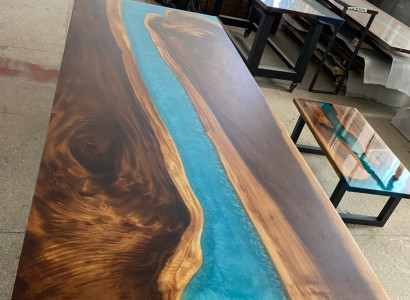 Tische Esstisch Design Tisch Moderne Meer Fluss Möbel Tische Epoxid