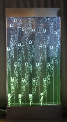 Wandpaneel mit Wasserblasen LED Dekorative Wasserwand Designer Wasser Wand
