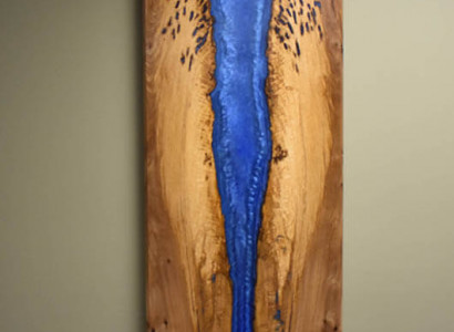 Handarbeit Wasser Fall Bild Wand Bild Epoxid Harz Gemälde Echtes Bild
