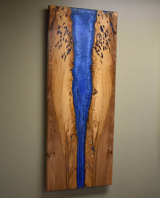 Handarbeit Wasser Fall Bild Wand Bild Epoxid Harz Gemälde Echtes Bild