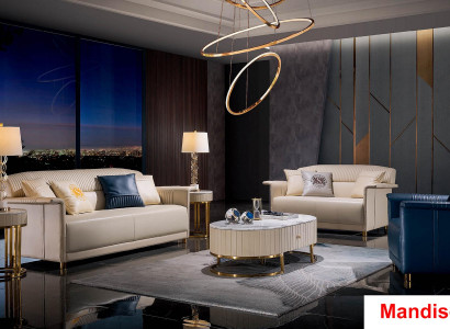 Moderne Leder Sofagarnitur Polster Garnitur 2tlg. Set 3+2 Sitzer Wohnzimmer Sitzer