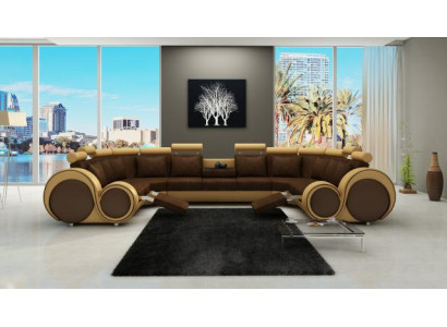 Stoff Couch Textilsofa Ecksofa USB, Couch Wohnlandschaft XXL Textil Sofa Couchen