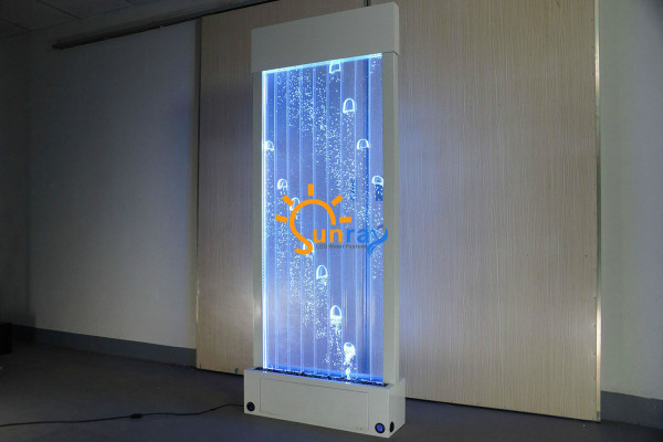 Trennwand Regal Schrank Wasserwand Säule Wände Waterwall LED