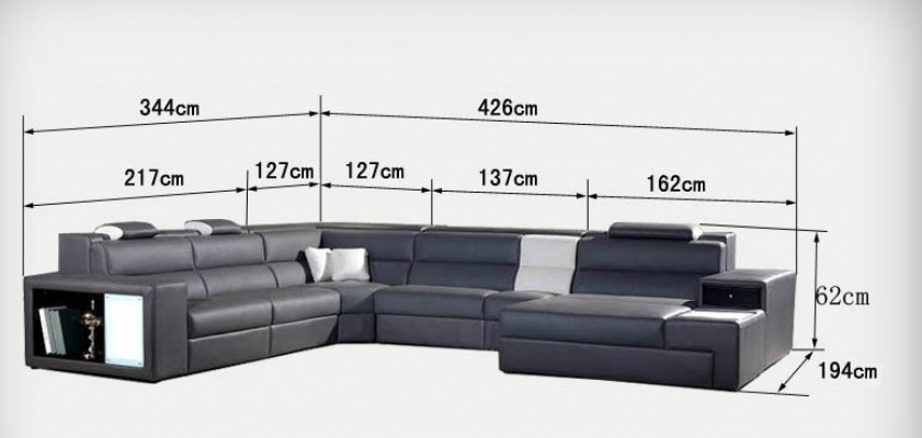 Design Polster Leder Ecke Leder Sitz Sofa Polster Eck Wohn Landschaft